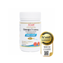 하이웰 프리미엄 오메가3 1500mg 원어데이 1개 DHA EPA 뉴질랜드 직구, 90정