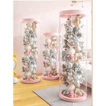 원통 인형 케이스 PVC 투명 상자 튜브 수납 보관 보호