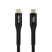 블레이즈 C TO C 케이블 240W 초고속 케이블 P240, 블랙, 1m