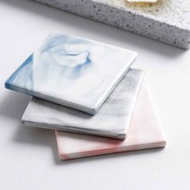 종이컵받침 무드 컵 도자기 홈 카페 커피 잔 홀더 티코스터-72394EA, 그레이 사각