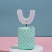 가성비어린이용 U 모양 전동 칫솔 충전식 실리콘 치과 클리너 만화 360 ° 음파, 20 7-15 toothbrush