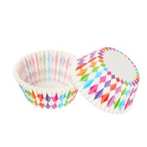 머핀틀 실리콘 케이크 오란다 까눌레 몰드 100PCS DIY 머핀 컵 베이킹 금형 그리스 방지 케이크 종이 컵케