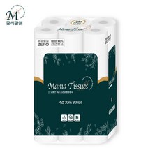 4겹 프리미엄 두루마리 롤화장지 마마티슈 30m 30roll