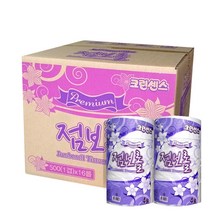 크린센스 프리미엄 엠보싱 점보롤500 375m(1겹)x16롤, 16롤