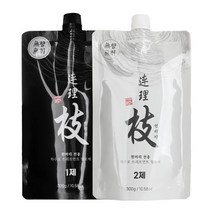 연리지 하수오 트리트먼트 헤어칼라 1 2제 300g 새치커버 흰머리 염색약, 5 자연스런갈색, 1개