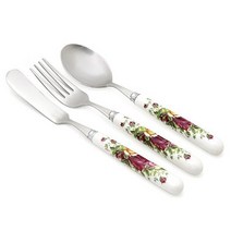 박씨상방 도자기 잼나이프 3종세트장미원형, 상세설명 참조, 장미사각