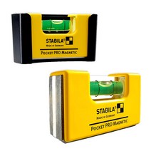 독일정품 스타빌라 포켓수평 Pocket pro 미니 자석수평 17768 파이프작업 레벨기 좁은공간 수평기 탱크툴 수평계 레벨기 수평계 핸디레벨기 자석수평기, 1개