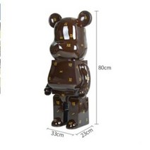 urkoteer베어브릭 대형 저금통 80cm 곰돌이 피규어 인테리어 집들이 개업 선물(W받침대), W