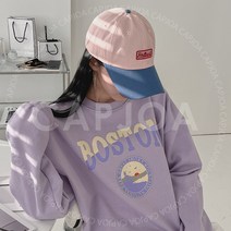 자수 배색 컬러 남녀공용 캐주얼 볼캡 야구 캡 모자