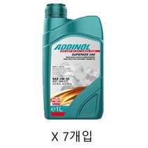 ADDINOL Superior 0W-40 A3B4 엔진오일 1리터 저마찰 7개입 아디놀