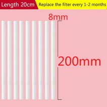8x200mm9x200mm10x200mm는 1l2l3000ml 대형 가습기에 적합합니다. 아로마 필터 분무기 교체 면봉을자를 수 있습니다., 8mmx200mm, 10개