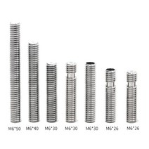 3D프린터 노즐목 M6x50 1.75mm 롱타입 26mm ~ 50mm-- 두께선택, M6 * 50（테프론튜브 포함）