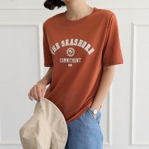 빼빼 여성용 야자수 프린팅 린넨 반팔티셔츠