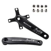 BUCKLOS MTB Crankset 알루미늄 합금 104BCD 자전거 Crankset 32/34/36/38/40/42T 사각 구멍 크랭크 좁은, 19 Crank