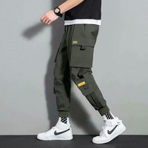 카고 신사 바지 남자 팬츠 냉장고 남성 반바지 면 여름 EAEOVNI Overalls Mens 스키니 패션 하라주쿠 조깅 힙합 의류 Japanese High 스트릿 Pant