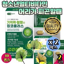 메디 중학생종합비타민 집중력영양제 최고함량 기억력 두뇌건강영양제 머리에좋은 징코라이드 대학생영양제 징코 집중력 기억력감퇴영양제 x2박스 기획세트