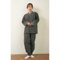 일랑 프리미엄 순면 힐링 생활한복 개량한복 포레스트그린
