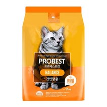 프로베스트 캣 밸런스 15kg(헤어볼컨트롤) 전연령 헤어볼 사료, 단품, 단품, 단품