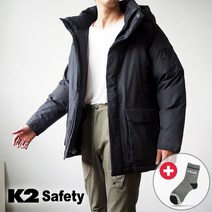 K2 세이프티 패딩 자켓 다운 점퍼 잠바 + 아이더양말