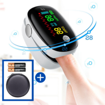OLED 휴대용 산소포화도 맥박 측정기 펄스 옥시미터 pulseoximeter 어린이용, 최고급형/프리미엄형(색상랜덤발송)