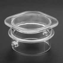 믹서기 플라스틱 센터 필러 캡 Oster 항아리 뚜껑 사각형 클로버 원형 교체 주방 부품 51mm 2 인치