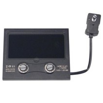 용접마스크 용접안경 고글 보호구 헬멧 자동면 태양광 자동화 밝기 조절 용접 마스크 보호 렌즈 라이트닝 유리, Black