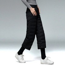 여성 겨울 골프 캐주얼 8부 9부 패딩 솜 바지 정장