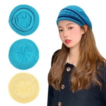 봄 니트 베레모 얇은니트 여성 모자 케이시니트베레모