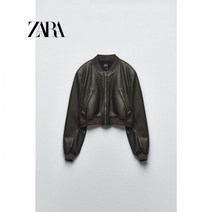 ZARA 자라 여성 아우터 인조 가죽 봄버 재킷 4341731