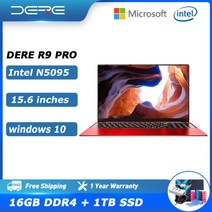 DERE-R9 노트북 저렴한 미니 학생 경량 인강 휴대용 SSD, CHINA_Red 8GB 128GB | Intel N5