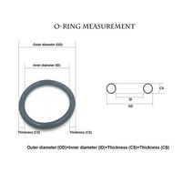 고무오링 패킹 실리콘 오링 고무링 녹색 FKM o 링 OD6mm ~ 210mm * 2.4mm 두께/CS 내유성 산 및 알칼리 씰, 14 OD19x2.4mm  10pcs