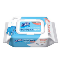 스카트 물걸레청소포 베이직 표준형 30매, 3개
