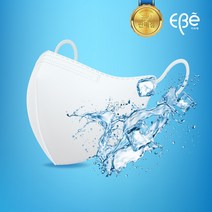 [정품 대리점] 이비에 김희철 여름용 얼음마스크 KC인증 대형 중형 30매 국산 컬러마스크, 화이트