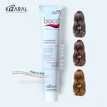 바코 염색약 100ml 애쉬 그레이 (산화제포함) 두피저자극 염모제 애쉬염색, 6.32 어두운보라빛금색