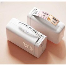 이름스티커기계 무선 라벨링기 방수 프린터 출력기, D101 (화이트 라벨 1롤 )