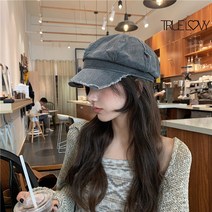 트루러비 캐시 헌팅캡 뉴스보이캡 마도로스 빵모자 팔각모 트렌드 빈티지 여성 패션모자