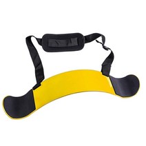 홈트 yxtc arm blaster biceps and triceps isolator bomber curl Perfect builder for muscle 팔 홈 체육관 운동, 노란색