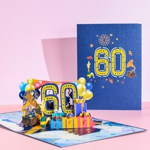 결혼 아내 남편 여자 친구용 기념일 카드 팝업 생일 번호 인사 18 일 21, 60