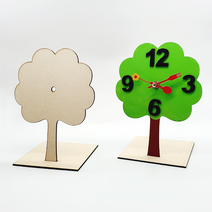 시계만들기 DIY 시계판 나무 [탁상시계타입] 벽시계만들기 재료, CP11. 나무