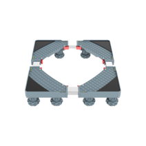 세탁기부품 세탁기 스탠드 조절 가능 방지 모바일 베이스 지지대 휴대용 욕실 액세서리, 한개옵션0