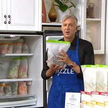 웰로스 다회용 스탠딩 신선기능용 지퍼백 육류 생선 육수 냉동 전용 3배신선, 01_웰로스 신선식품용 지퍼백 세트 10매