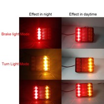 CNSUNNYLIGHT 자동차 트럭 LED 후면 테일 라이트 경고등 램프 방수 부품 트레일러 캐러밴 DC 12V 24V, CHINA