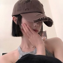 단발 항암 모자 가발 세트 암환자 치료 모자 여성용, 브라운모자+라이트브라운가발