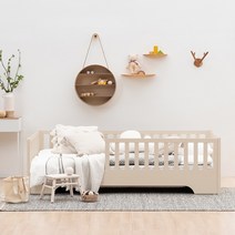 레이디가구 코코 스칸딕 원목 저상형 아기침대 데이베드, 03. 코코 원목 아기침대 SS+S2_17cm미니포켓