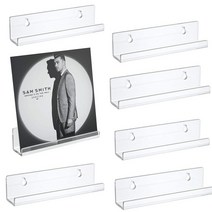 아크릴선반 ㄷ자 모듈 선반 레코드 랙 홀더 벽 마운트 268pcs 앨범 cd 디스플레이 지우기 레코드 비닐 앨범 디스플레이 스탠드 레코더 홀더 new JX, 2 조각