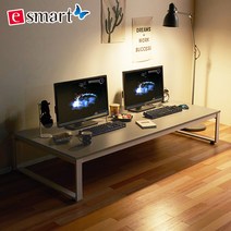 좌식 2인용컴퓨터책상 1600x800, 아카시아-화이트다리