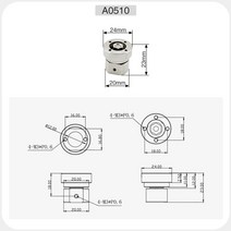 토크힌지 댐핑 샤프트 스테인레스 스틸 플랫 디스크 회전 토크 힌지 댐퍼 토크 5-15 kgf.cm 에서 조정 가능, 01 A0510