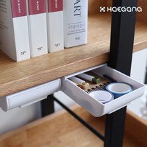 아이디어라떼 부착식 미니 서랍, 1개, 부착식 미니 서랍_화이트