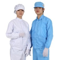 MK 제전방진복 상의 C카라 정전기방지 크린룸 제전복 방진복, XL, 네이비, 1개