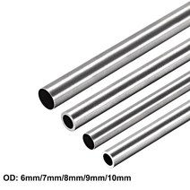 각 파이프 Uxcell 스테인리스 스틸 원형 심리스 스트레이트 OD 길이 6mm 8mm 10mm 2 개, 22.10mm x 0.8mm